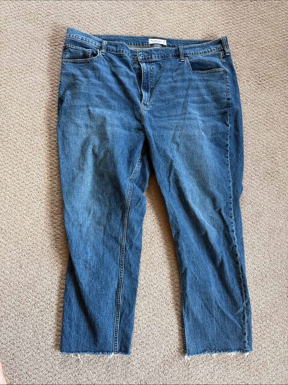 Abercrombie & Fitch Midwash Cropped Women's Jeans